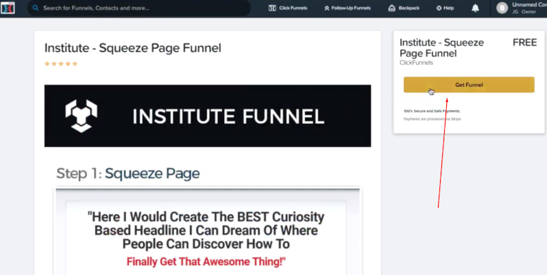 custom funnel with clickfunnels