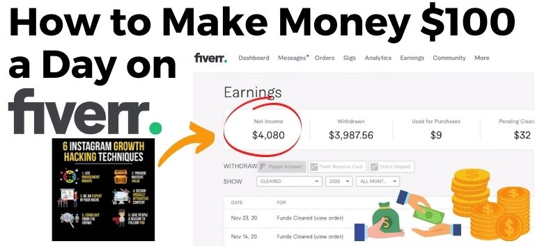 How to Make 100 dollars a Day on Fiverr